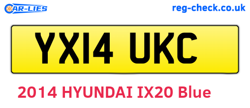 YX14UKC are the vehicle registration plates.