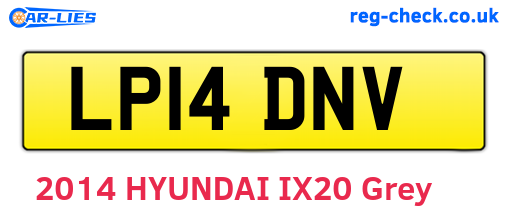 LP14DNV are the vehicle registration plates.
