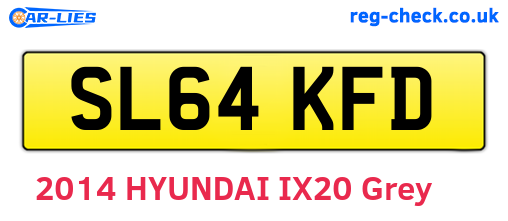 SL64KFD are the vehicle registration plates.
