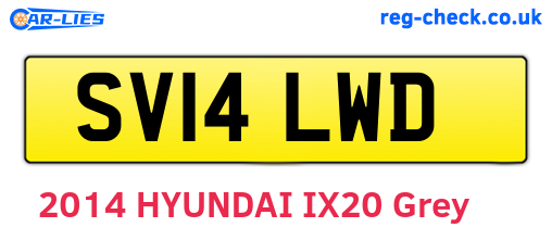 SV14LWD are the vehicle registration plates.