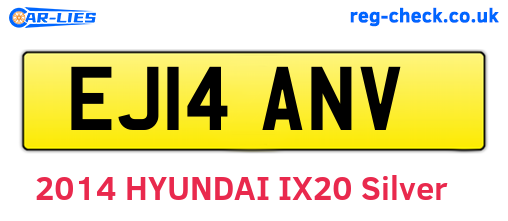 EJ14ANV are the vehicle registration plates.