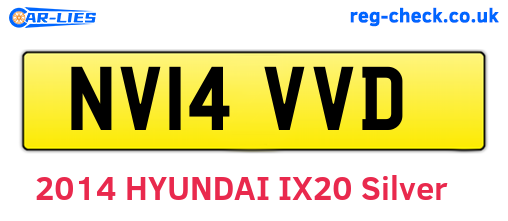 NV14VVD are the vehicle registration plates.