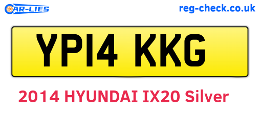 YP14KKG are the vehicle registration plates.