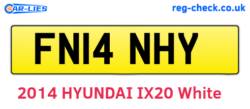 FN14NHY are the vehicle registration plates.
