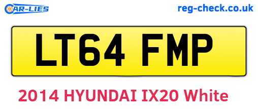 LT64FMP are the vehicle registration plates.