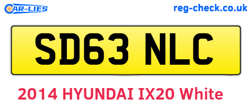 SD63NLC are the vehicle registration plates.