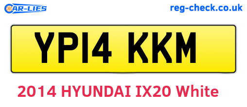 YP14KKM are the vehicle registration plates.
