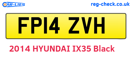 FP14ZVH are the vehicle registration plates.