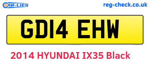 GD14EHW are the vehicle registration plates.