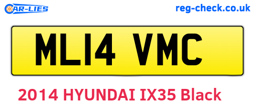 ML14VMC are the vehicle registration plates.