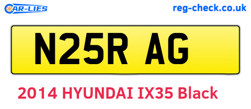 N25RAG are the vehicle registration plates.