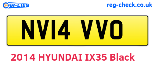 NV14VVO are the vehicle registration plates.
