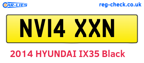 NV14XXN are the vehicle registration plates.