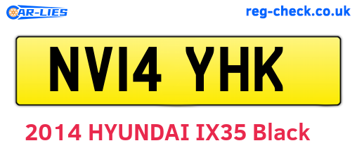 NV14YHK are the vehicle registration plates.