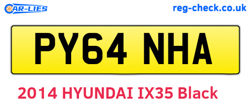 PY64NHA are the vehicle registration plates.