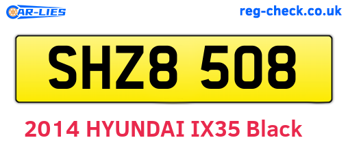 SHZ8508 are the vehicle registration plates.