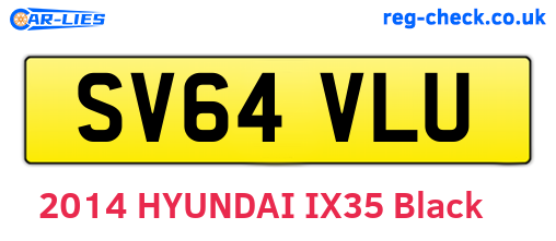 SV64VLU are the vehicle registration plates.