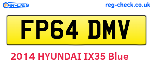FP64DMV are the vehicle registration plates.