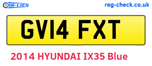 GV14FXT are the vehicle registration plates.