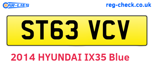 ST63VCV are the vehicle registration plates.