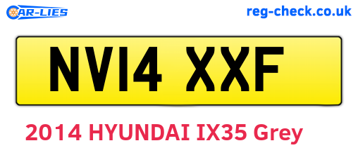 NV14XXF are the vehicle registration plates.