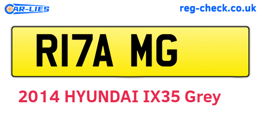 R17AMG are the vehicle registration plates.