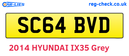SC64BVD are the vehicle registration plates.
