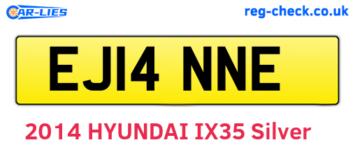 EJ14NNE are the vehicle registration plates.
