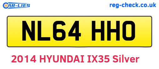 NL64HHO are the vehicle registration plates.
