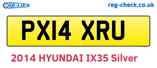 PX14XRU are the vehicle registration plates.