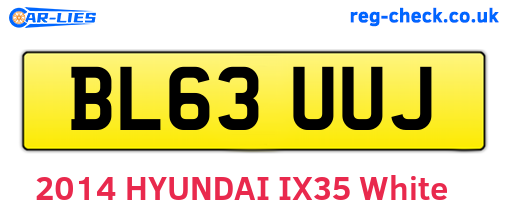 BL63UUJ are the vehicle registration plates.
