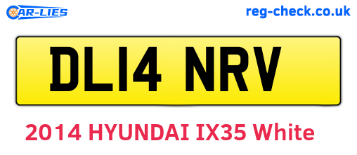DL14NRV are the vehicle registration plates.