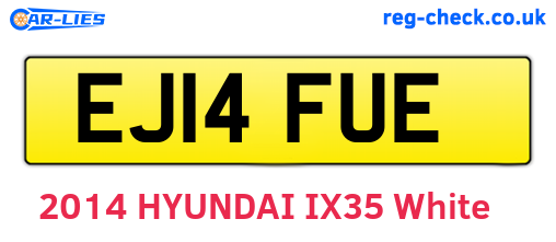 EJ14FUE are the vehicle registration plates.