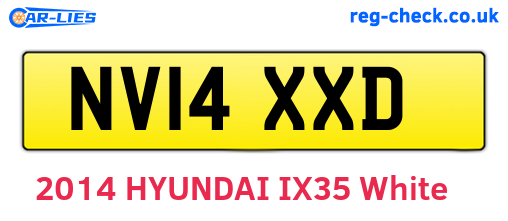 NV14XXD are the vehicle registration plates.