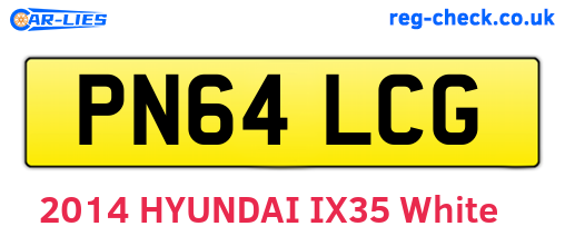 PN64LCG are the vehicle registration plates.