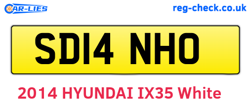 SD14NHO are the vehicle registration plates.