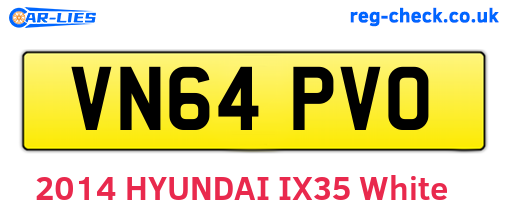 VN64PVO are the vehicle registration plates.