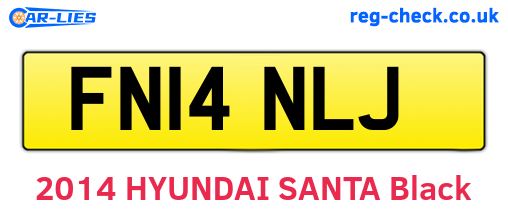 FN14NLJ are the vehicle registration plates.
