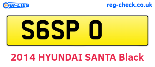 S6SPO are the vehicle registration plates.