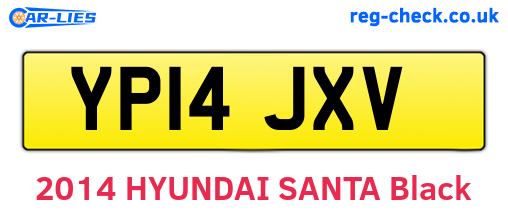YP14JXV are the vehicle registration plates.