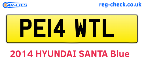 PE14WTL are the vehicle registration plates.