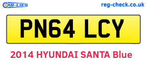 PN64LCY are the vehicle registration plates.