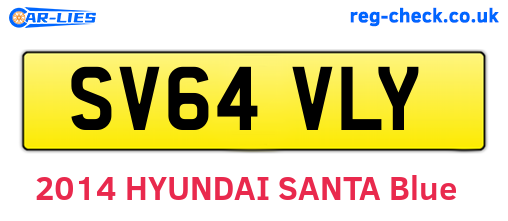 SV64VLY are the vehicle registration plates.