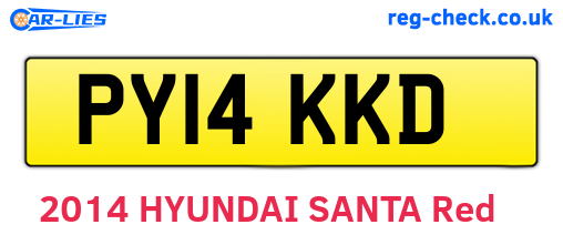 PY14KKD are the vehicle registration plates.