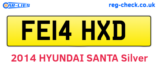 FE14HXD are the vehicle registration plates.