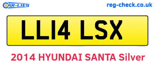 LL14LSX are the vehicle registration plates.