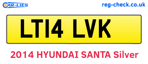 LT14LVK are the vehicle registration plates.