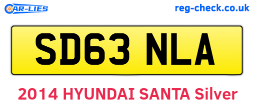 SD63NLA are the vehicle registration plates.