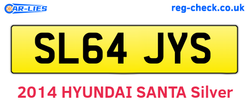 SL64JYS are the vehicle registration plates.