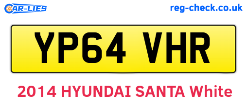 YP64VHR are the vehicle registration plates.